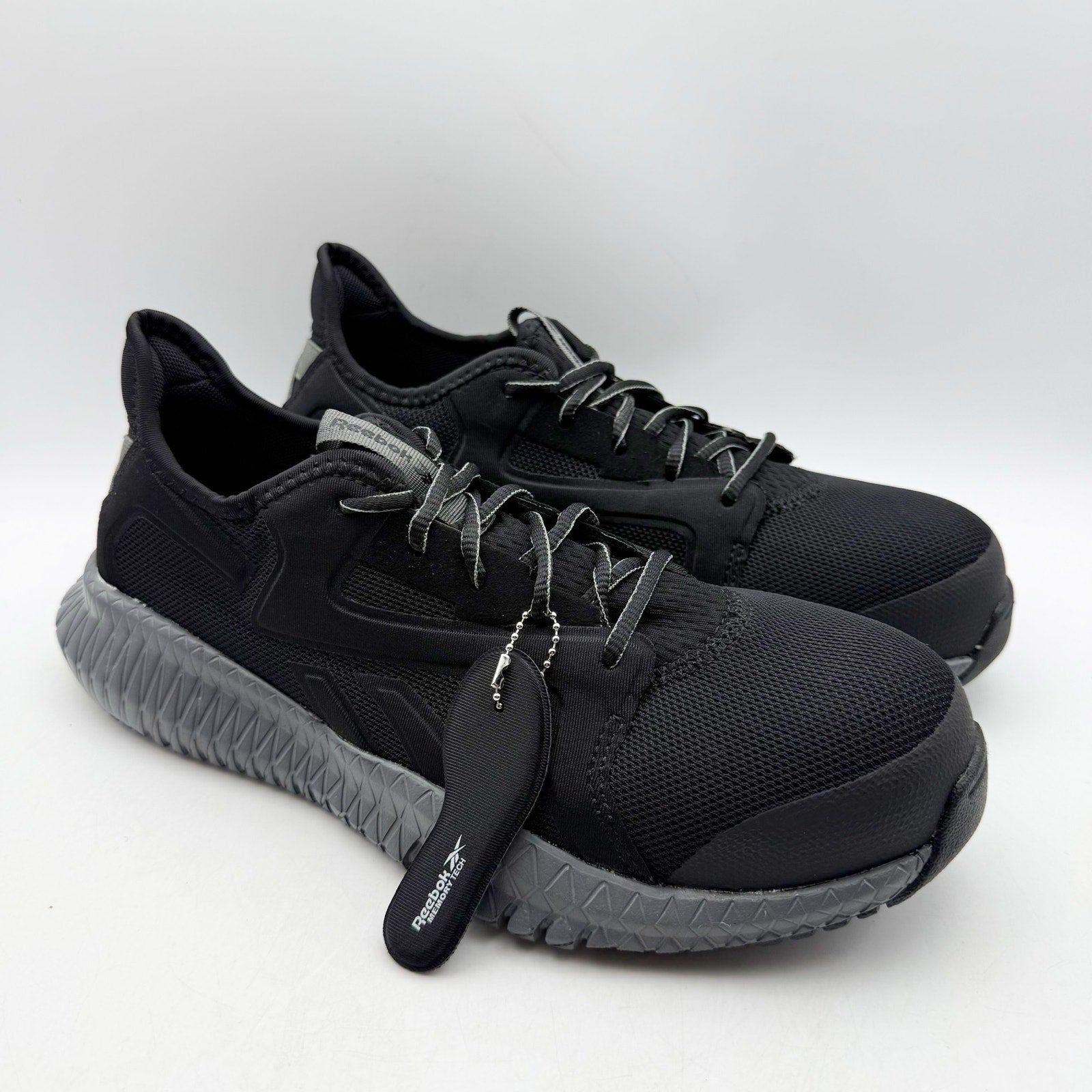 Reebok Work Flexagon 3.0 Work SD Shoes MENS 7.5 WOMENS 9.5 Black Comp Toe NIB