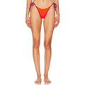 L*SPACE Women's Levy Side Tie Bitsy Bikini Bottom Small Red Purple NWT