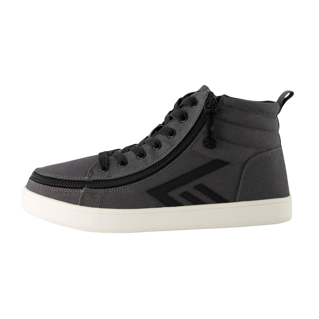 Billy Footwear Mens CS High-Top Sneaker US 9 Wide EU 42 Black Charcoal NWOB