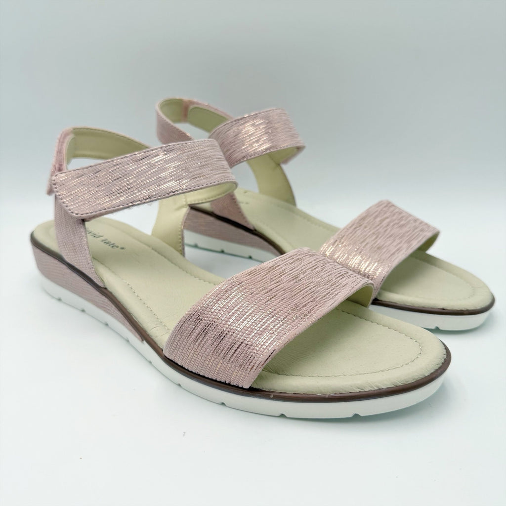 David Tate Womens Scala Sandals Size 12 M Pink Leather NWOB
