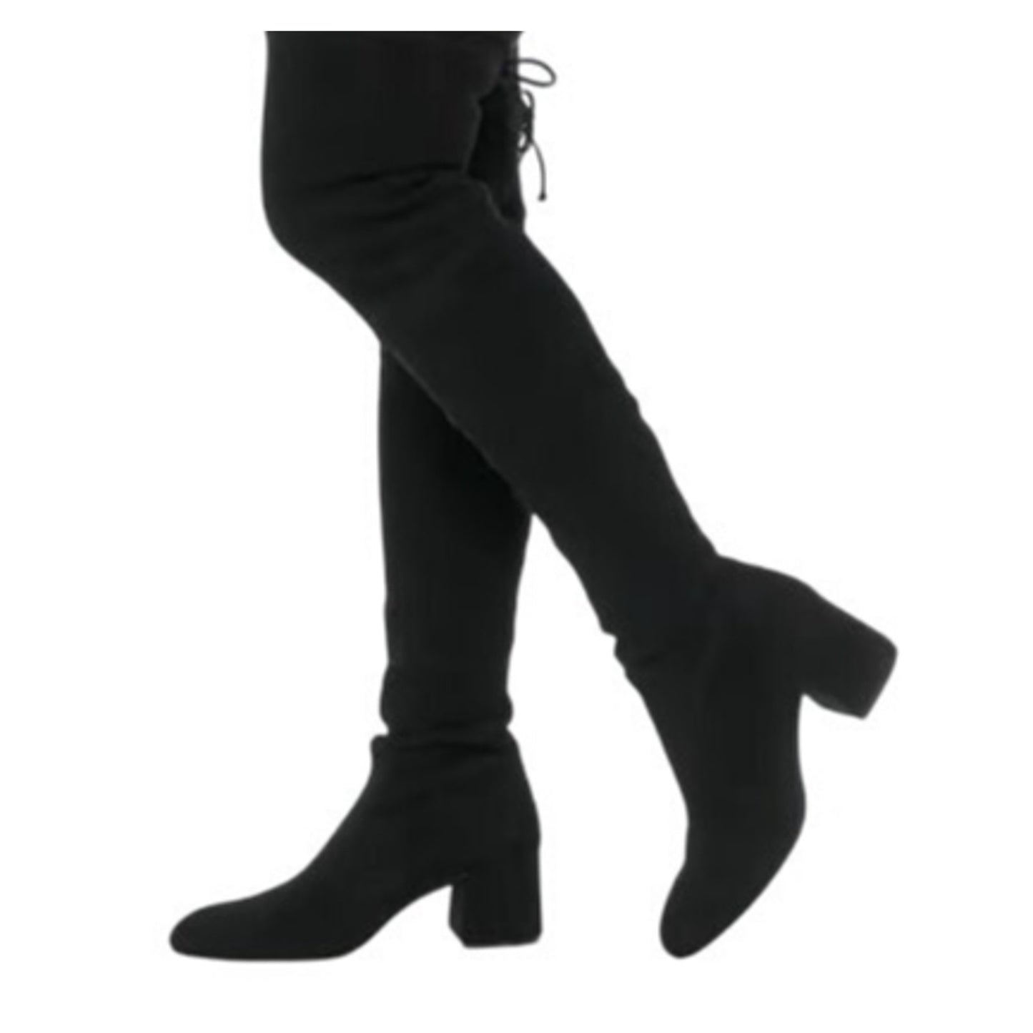 Stuart Weitzman Womens Flareland Over The Knee Boots US 7 B Black Suede NWOB