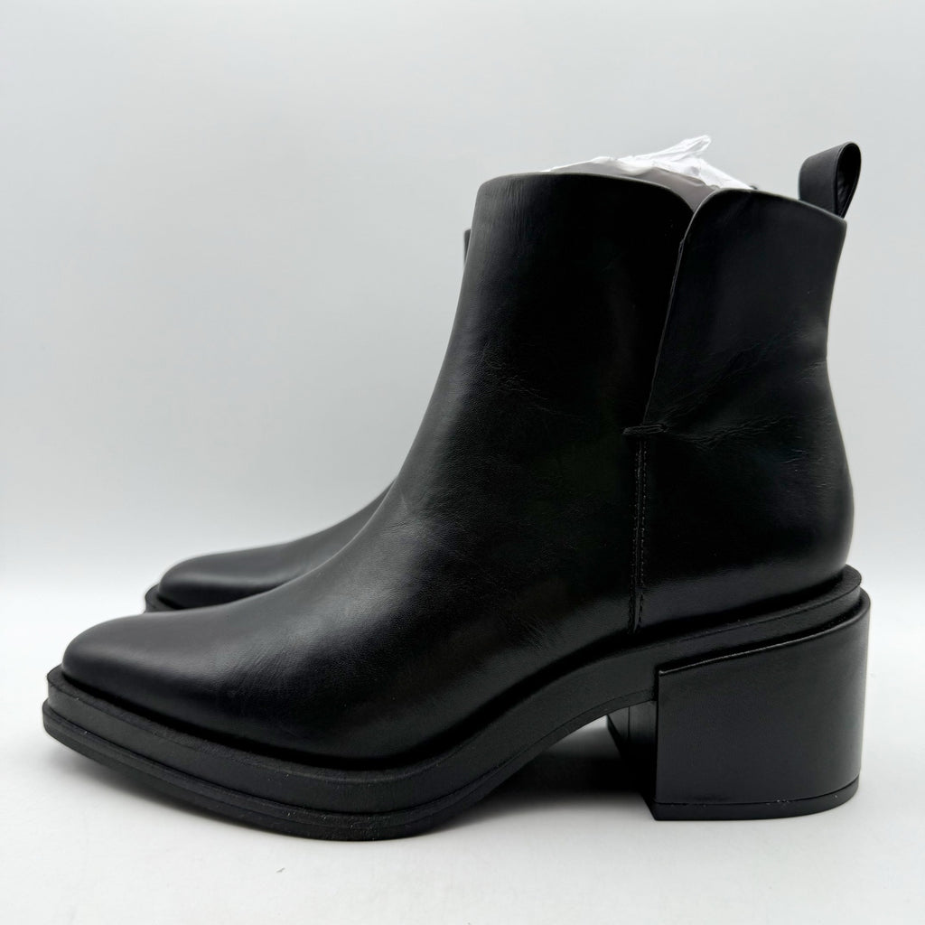 Franco Sarto Womens Dalden Ankle Boots US 6.5 M EU 36.5 Black Leather NWOB