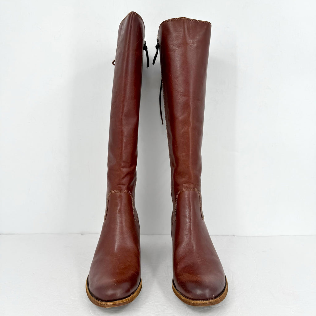 Sofft Women Sharnell II Knee High Boots US 9 Dark Brown Leather Waterproof NWOB