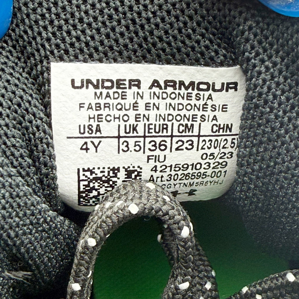 Under Armour Youth Harper 8 TPU Baseball Cleats US 4 Black Green NWOB