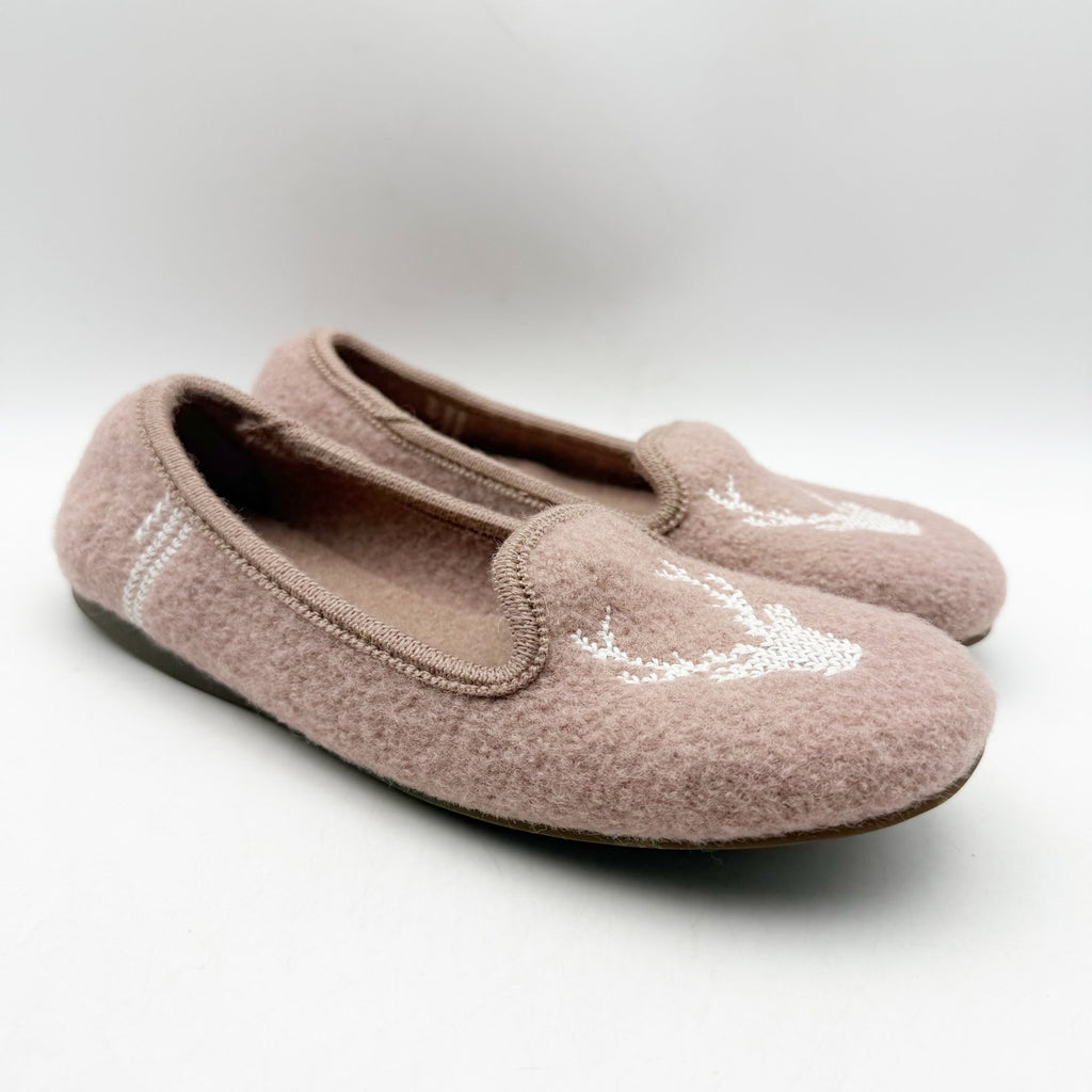 Living Kitzbuhel Womens Buck Slippers EU 36 US 5.5 Pink Wool NWOB