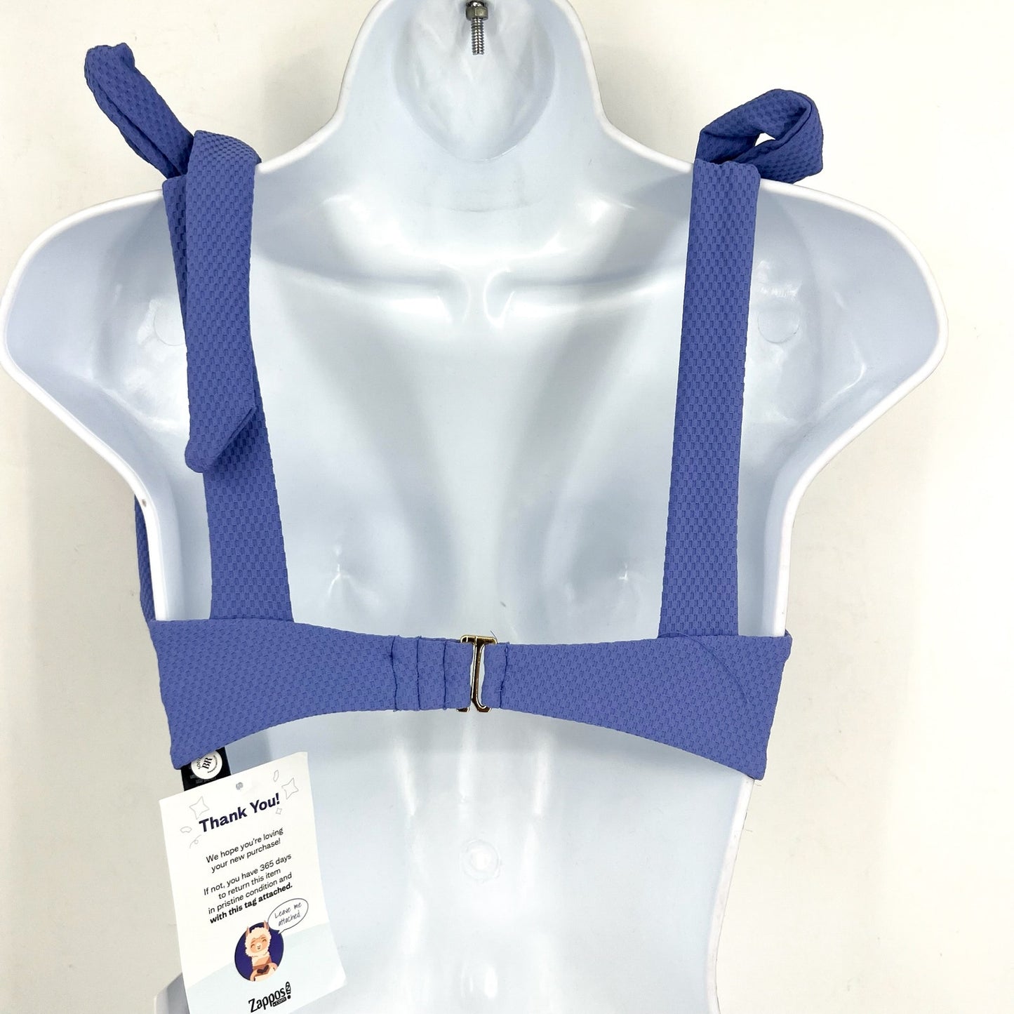 BEACH RIOT Women's Blair Bikini Top Small Periwinkle Purple Tie Shoulder NWT