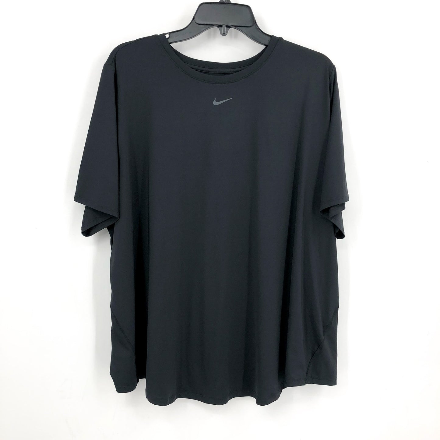 NIKE Womens One Classic Dri-FIT Short-Sleeve Tshirt 3X Black Crewneck Top NWT