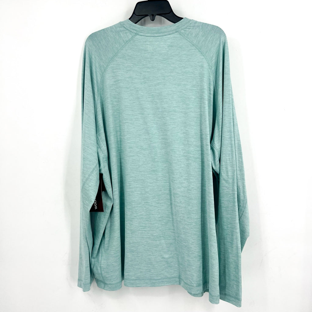 WOLVERINE Mens Sun-Stop Eco Long Sleeve Tshirt XXL Aqua Green Performance NWT
