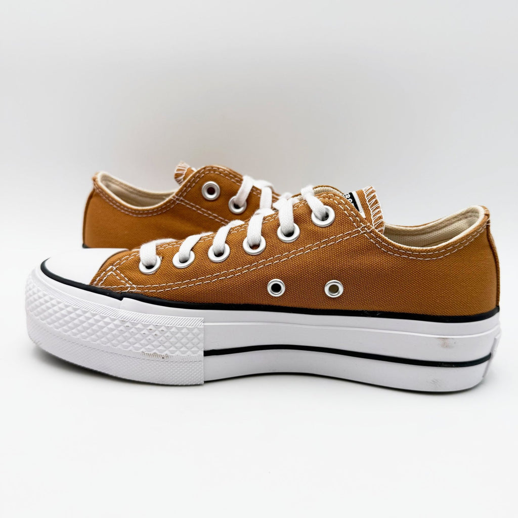 Converse Womens Chuck Taylor Lift Ox Platform Sneakers Size 5 EU 35 Brown NIB