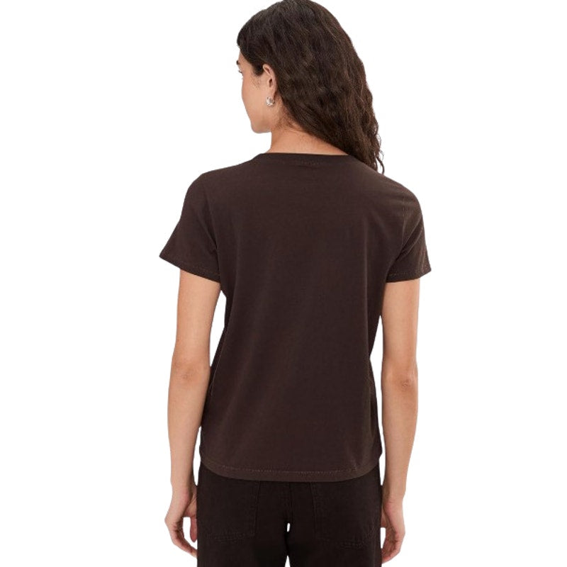 MADEWELL Women's Northside Vintage Tee XXS Brown Short Sleeve J8526 NWT