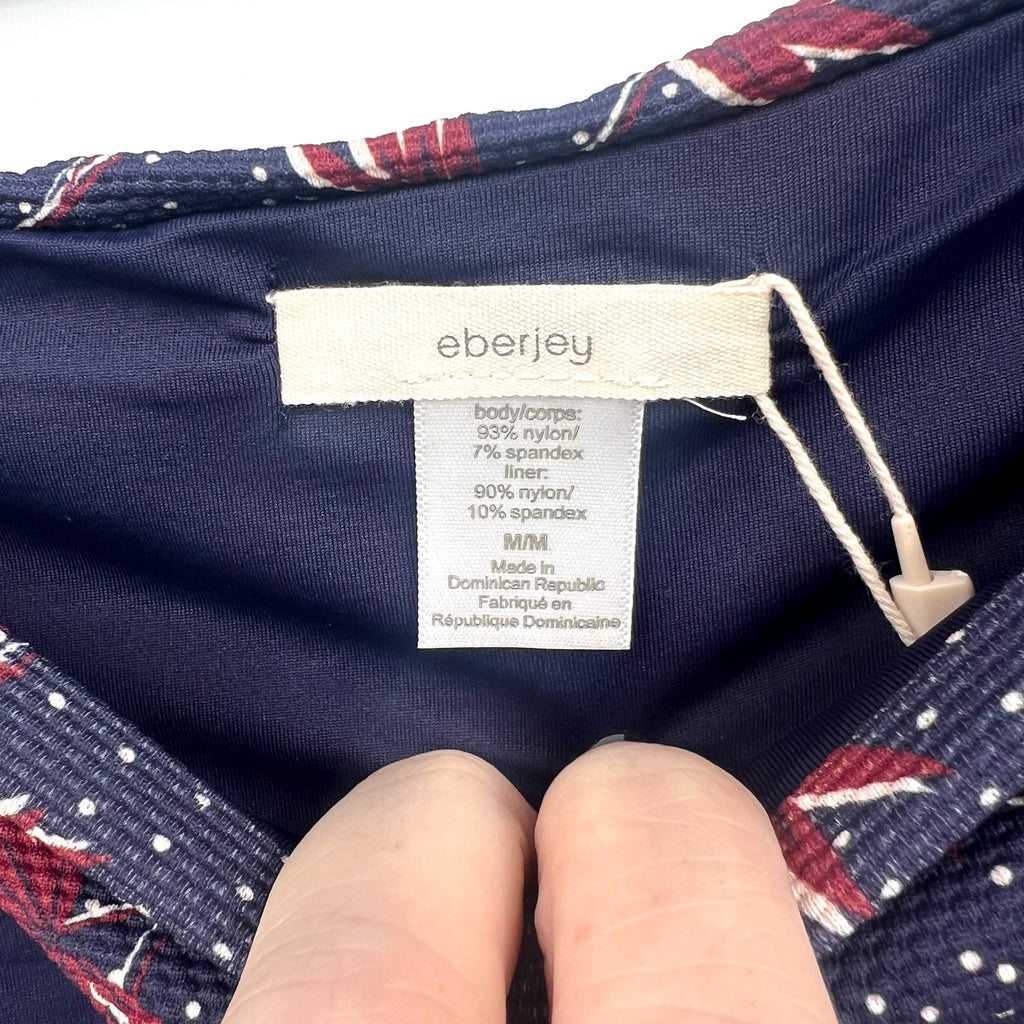 EBERJEY Botanico Cassidy & Ursula Bikini Set Medium Blue Peacoat Brick NWT
