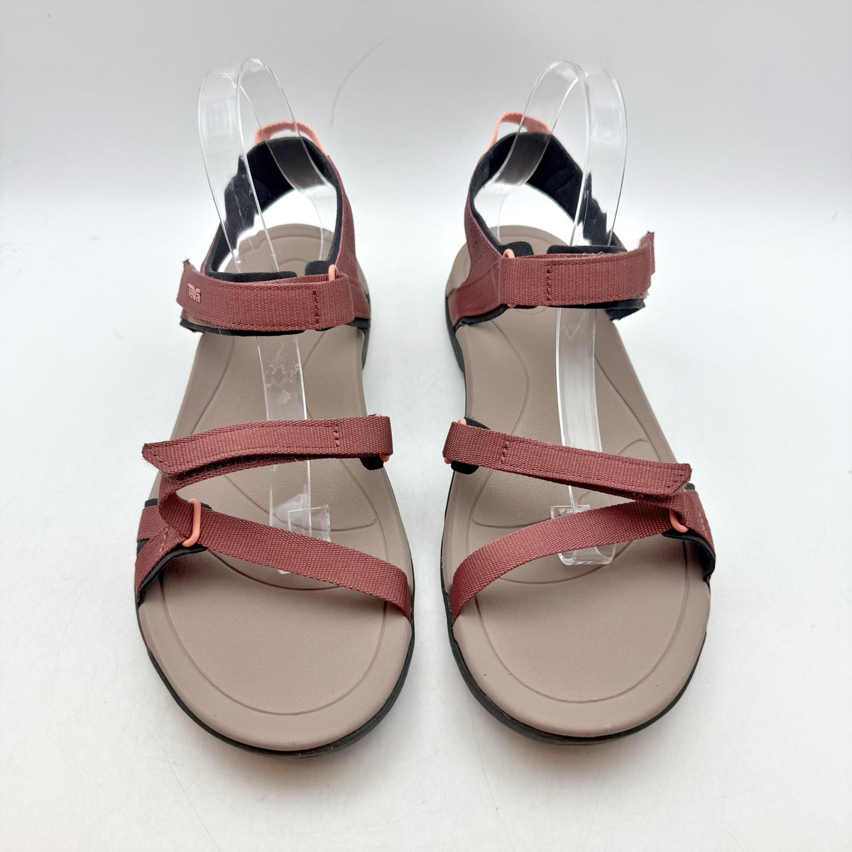 TEVA Womens Verra Sport Sandals Size 11 EU 42 Red Brown Quick Dry NIB