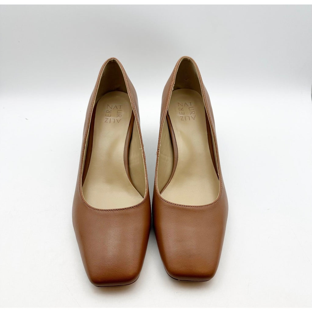 NATURALIZER Womens Karina Pumps Size 10 Wide EU 41 English Tea Tan Heels NIB