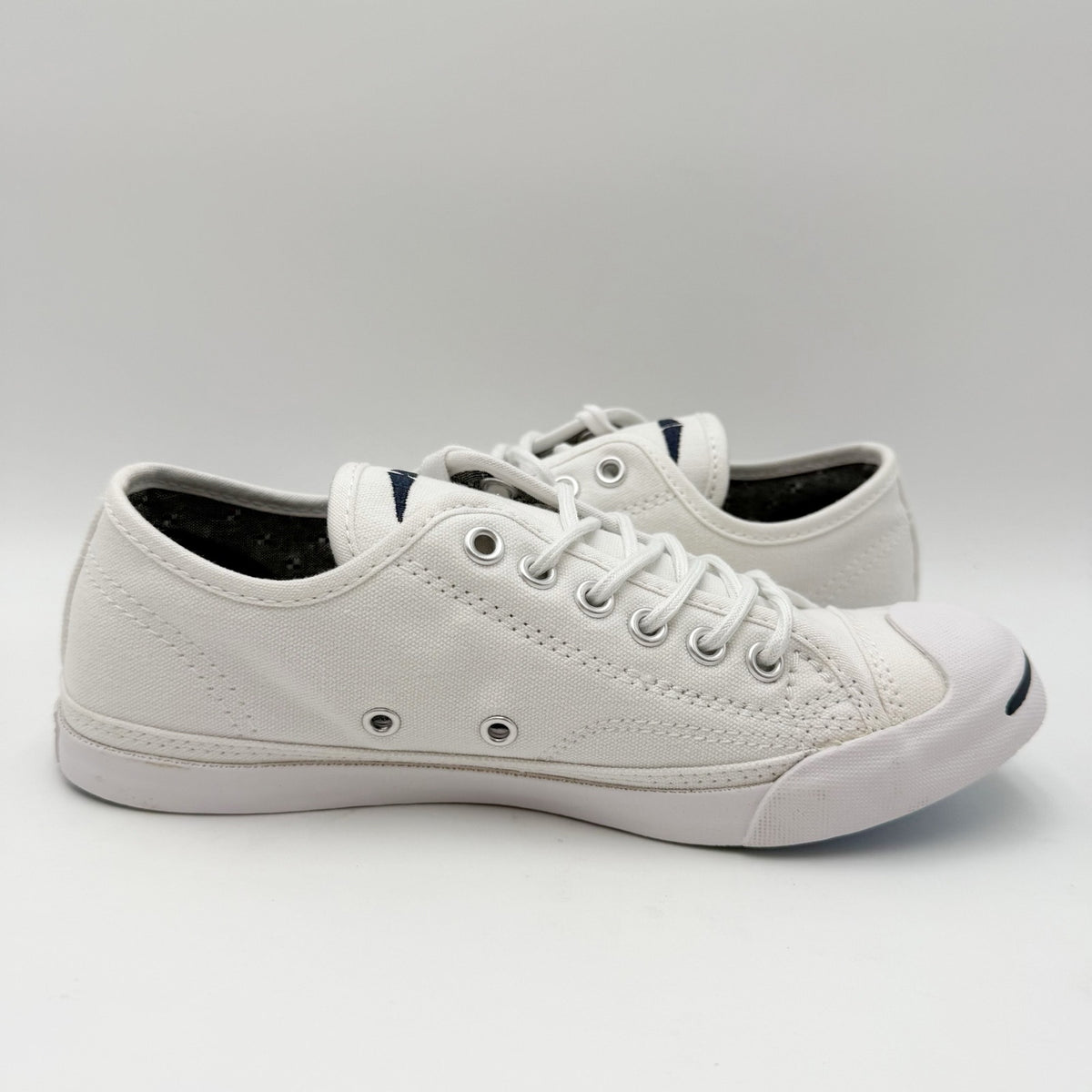Converse Womens Jack Purcell Casual Low Sneakers Size 6.5 White Canvas NIB