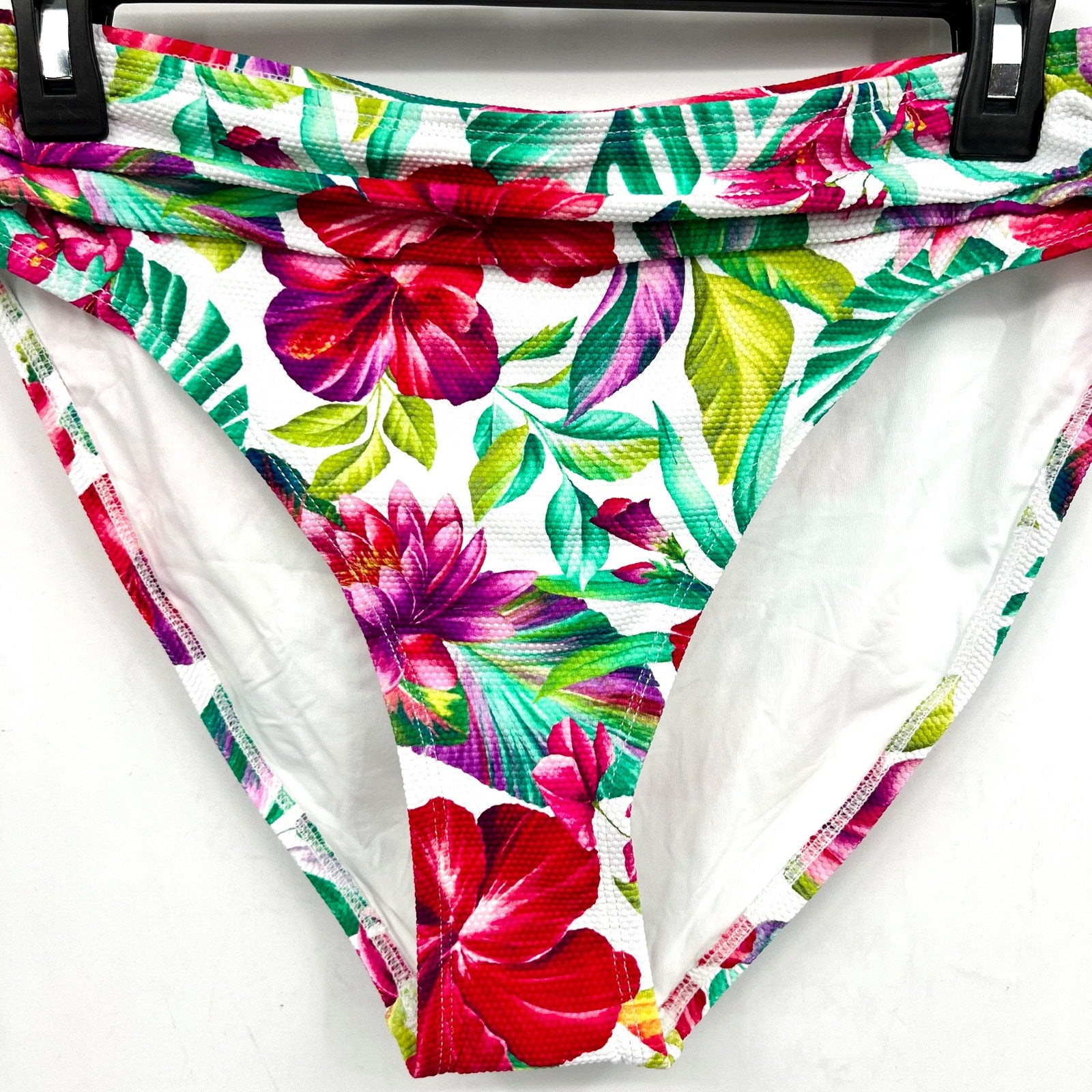 TOMMY BAHAMA Island Cays Fiesta Bikini Bottoms Medium White Pink Floral NWT