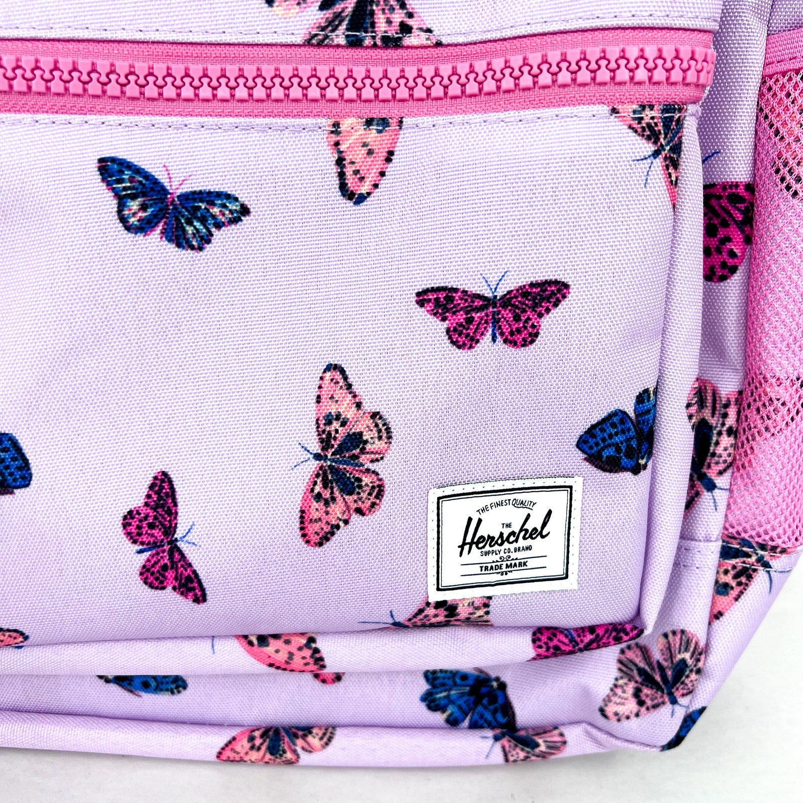 HERSCHEL HERITAGE Youth Backpack 26L Purple Lavendula Butterflies NWT