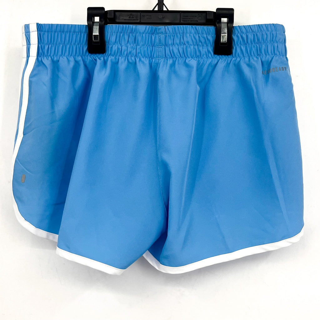 ADIDAS Women's Marathon 20 Running Shorts Small Blue Burst 3" Inseam NWT