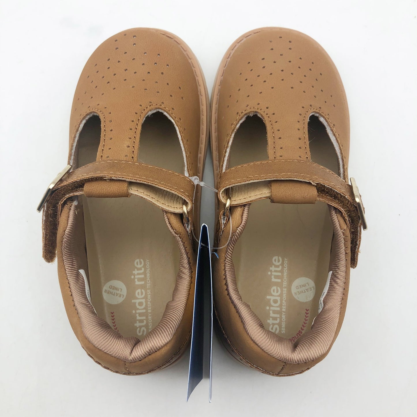 Stride Rite Girls SRT Nell Hazel Mary Jane Flats Size 8 Toddler Shoes Brown NIB