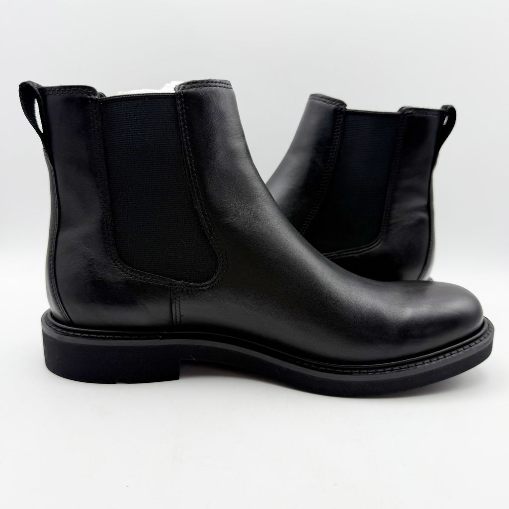 ECCO Mens Metropole London Chelsea Boots EU 46 US 12-12.5 Black Leather NWOB