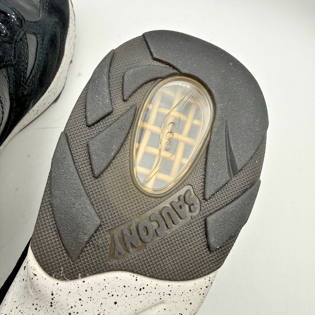 Saucony Mens 3D Grid Hurricane Sneakers US 8 EU 41 Black Suede Athletic NIB