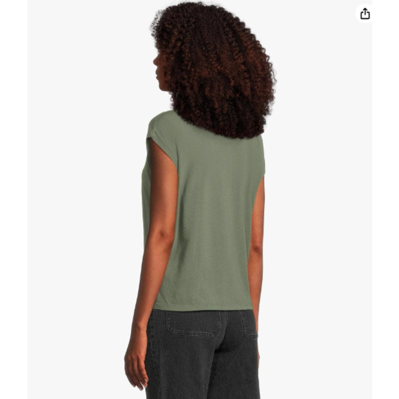 MADEWELL Women's Northside Vintage Muscle Tank Top Medium Foraged Green NWT