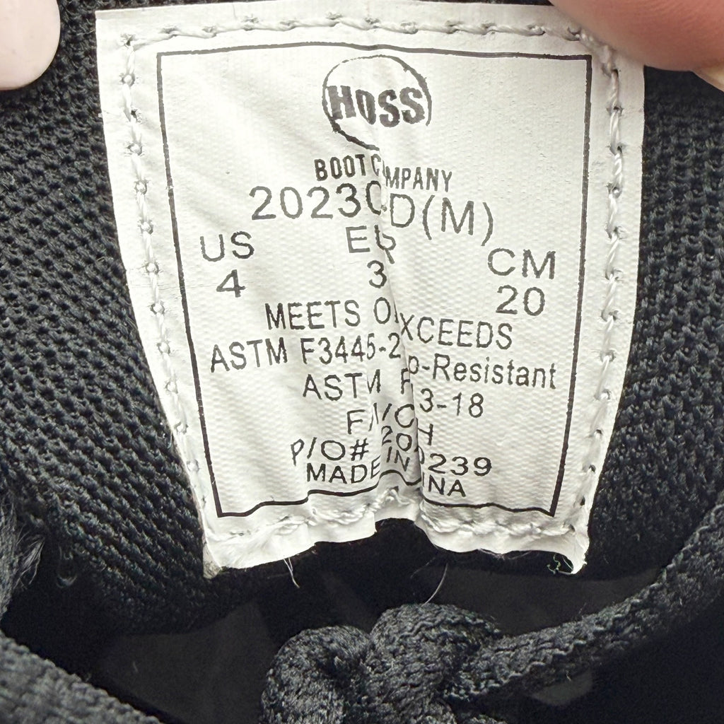 Hoss Womens Reno ll Comp Toe Work Sneakers US 4 EU 35 Black Waterproof NIB
