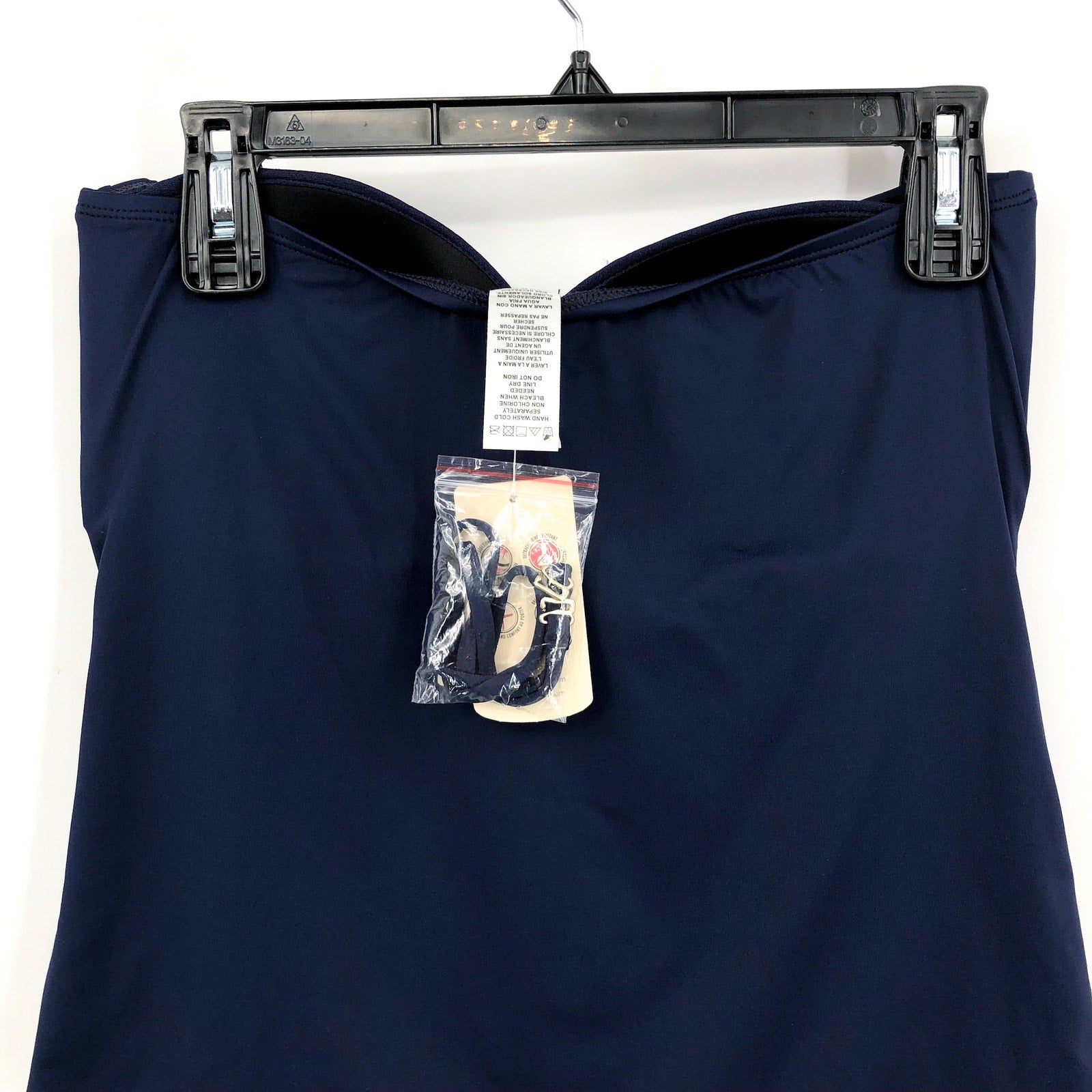TOMMY BAHAMA  Bandini Swim Top Medium Navy Blue Pearl Sarong Wrap NWT