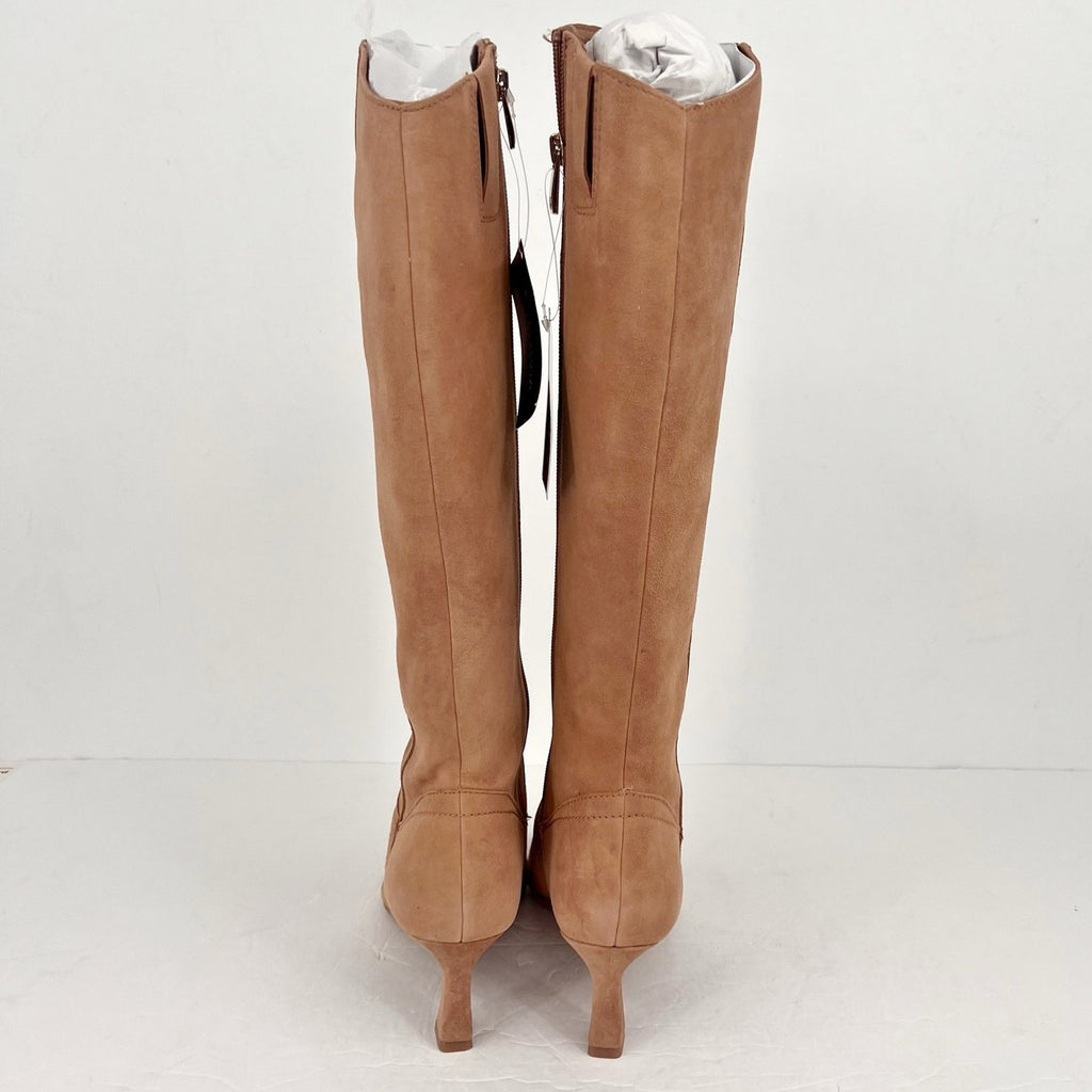 Naturalizer Womens Deesha Knee High Boot US 7 M Narrow Calf EU 37 Tan Suede NWOB