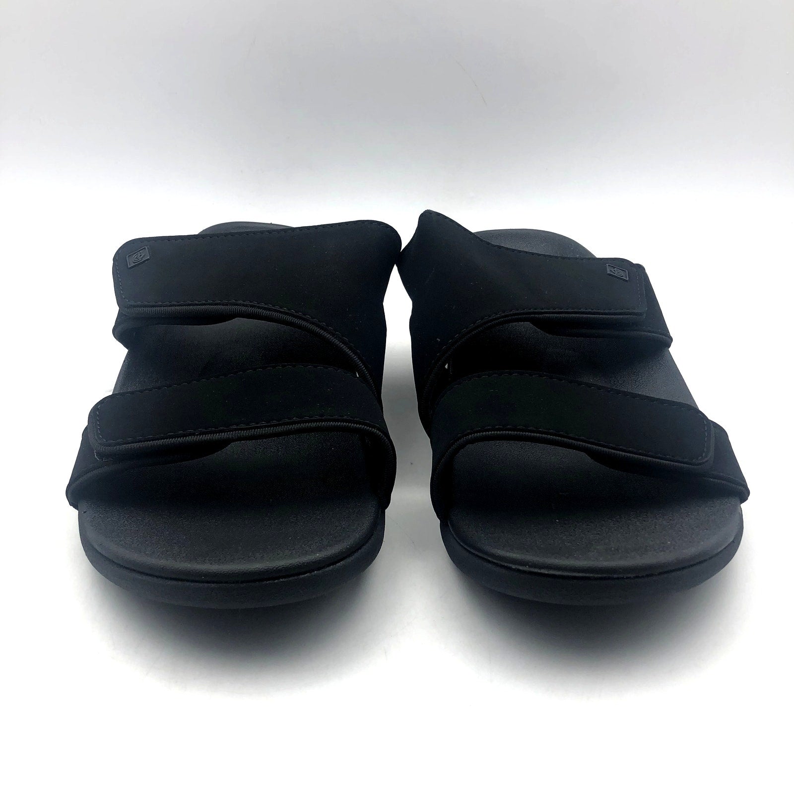 Spenco Womens KHOLO NUEVO Comfort Slide Sandals Size 9.5B Black NWT