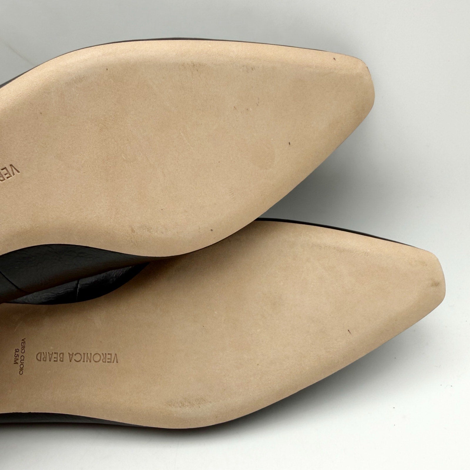Veronica Beard Womens Catherine Ballet Flats US 9.5 M Black Leather NIB