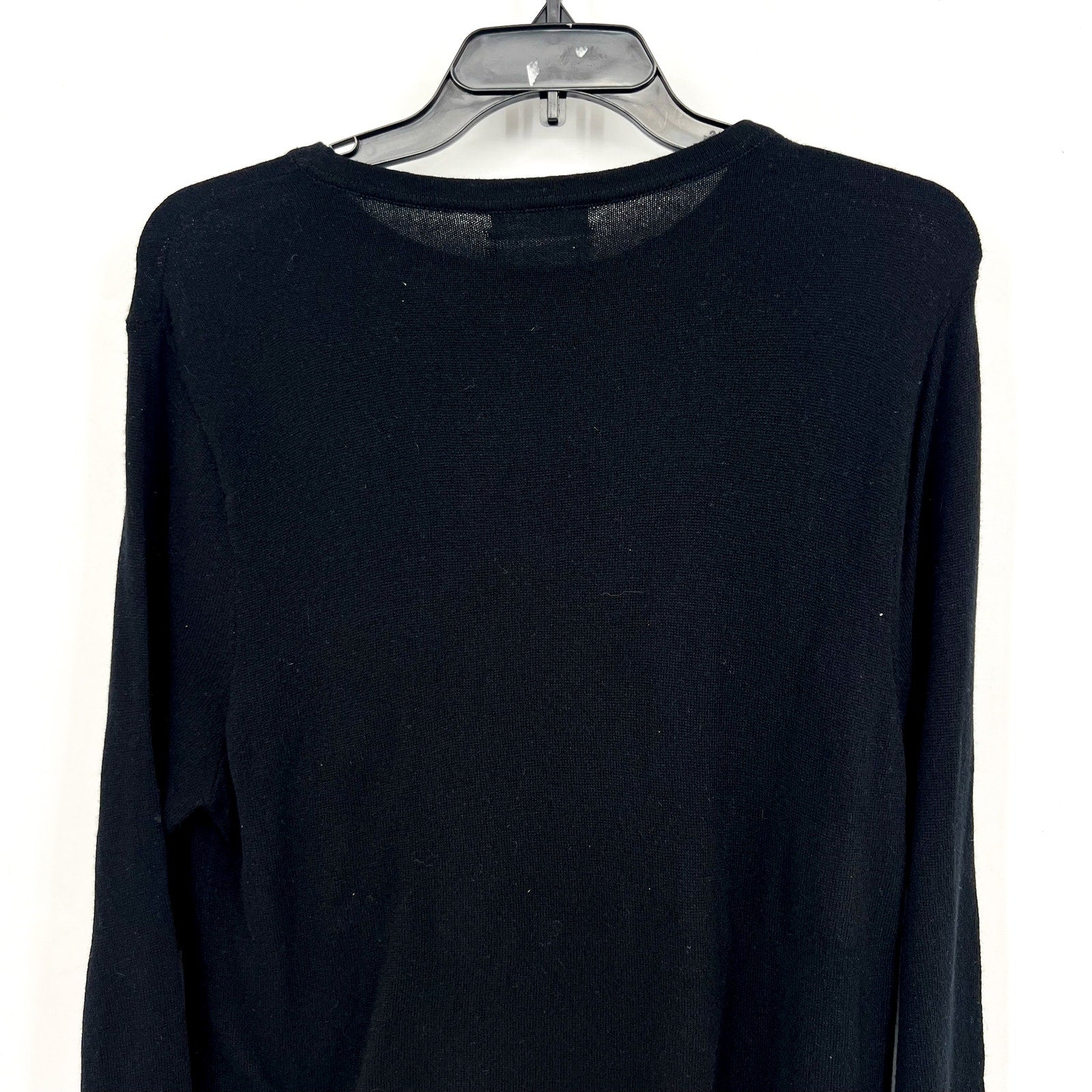 ACTIVE CASHMERE Crewneck Sweater Sweatshirt Small Black Cashmere Scottish NWT