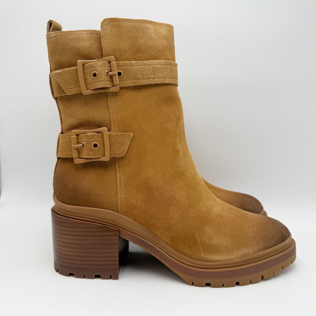 Naturalizer Womens Trina Heeled Boots Size 10 M EU 41 Brown Suede NIB