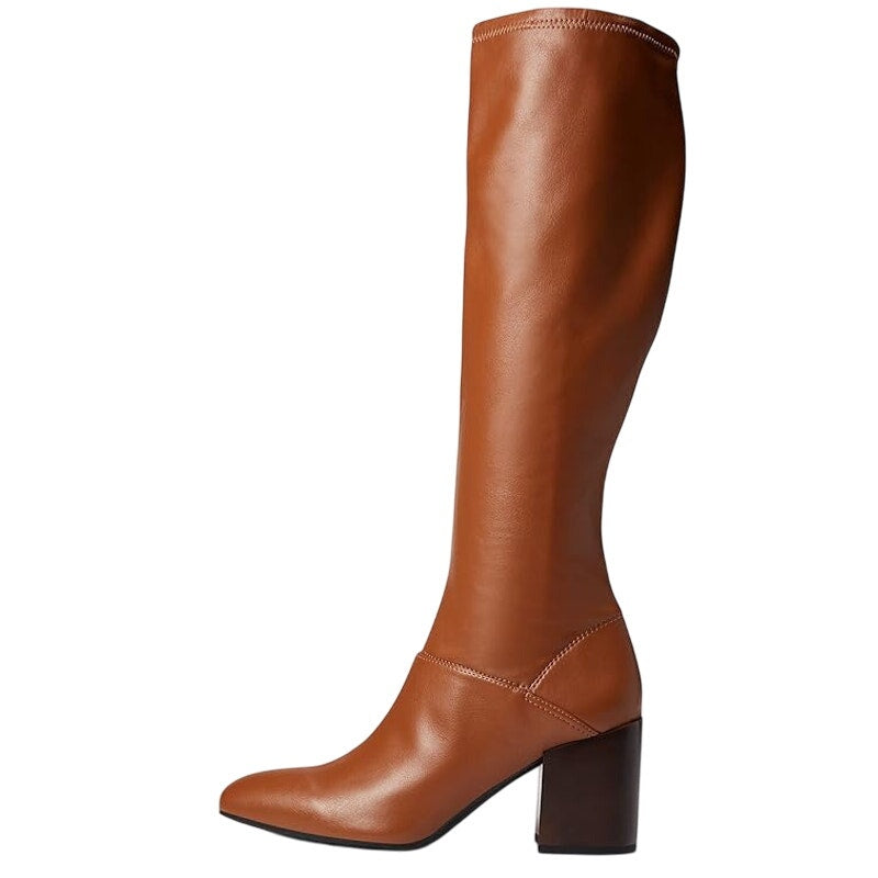 Franco Sarto Womens L-Tribute Knee High Boots US 8 M EU 38.5 Saddle Tan NIB