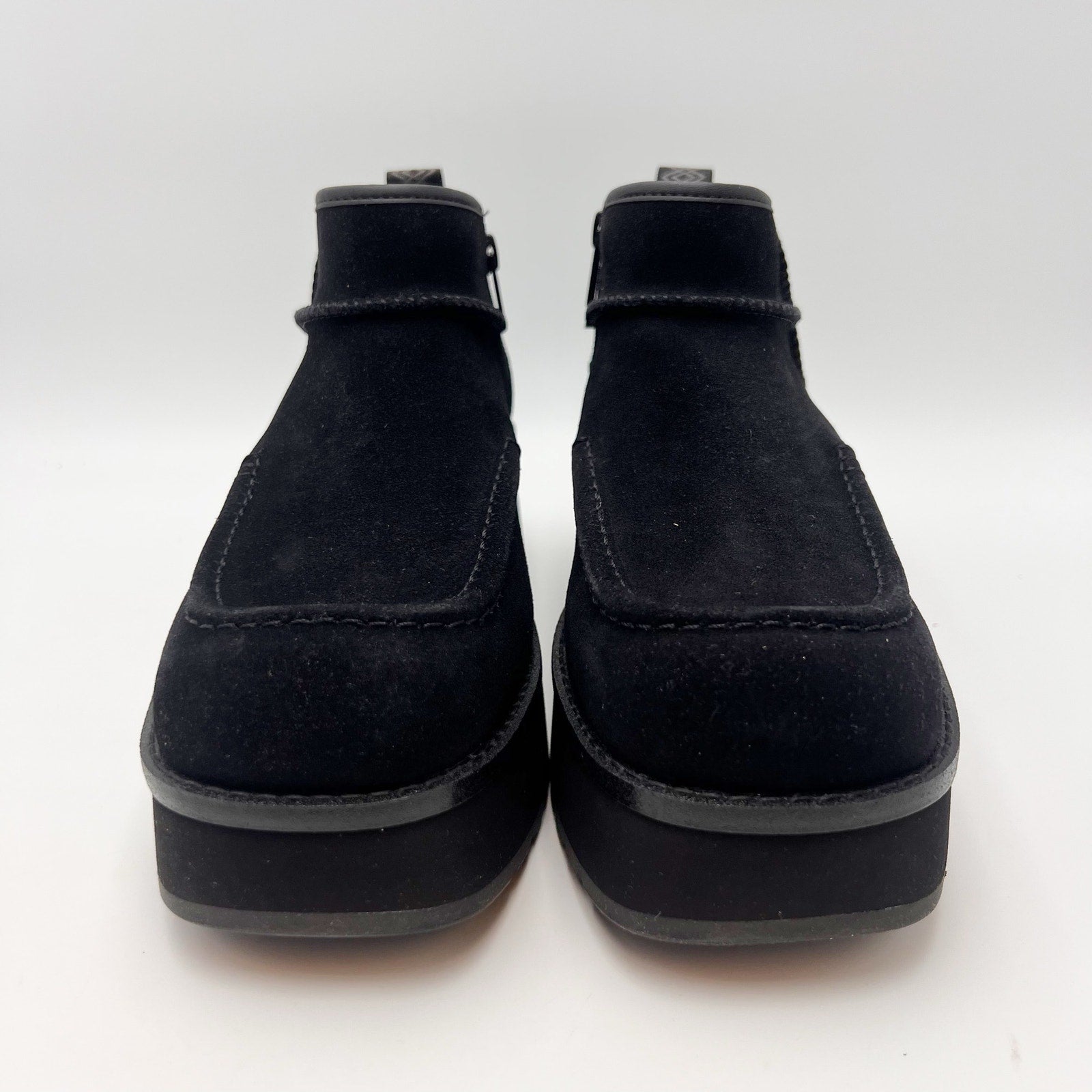 UGG Womens Cityfunc Ultra Mini Boots Size 8- 39 Black Suede Water Resistant NWOB