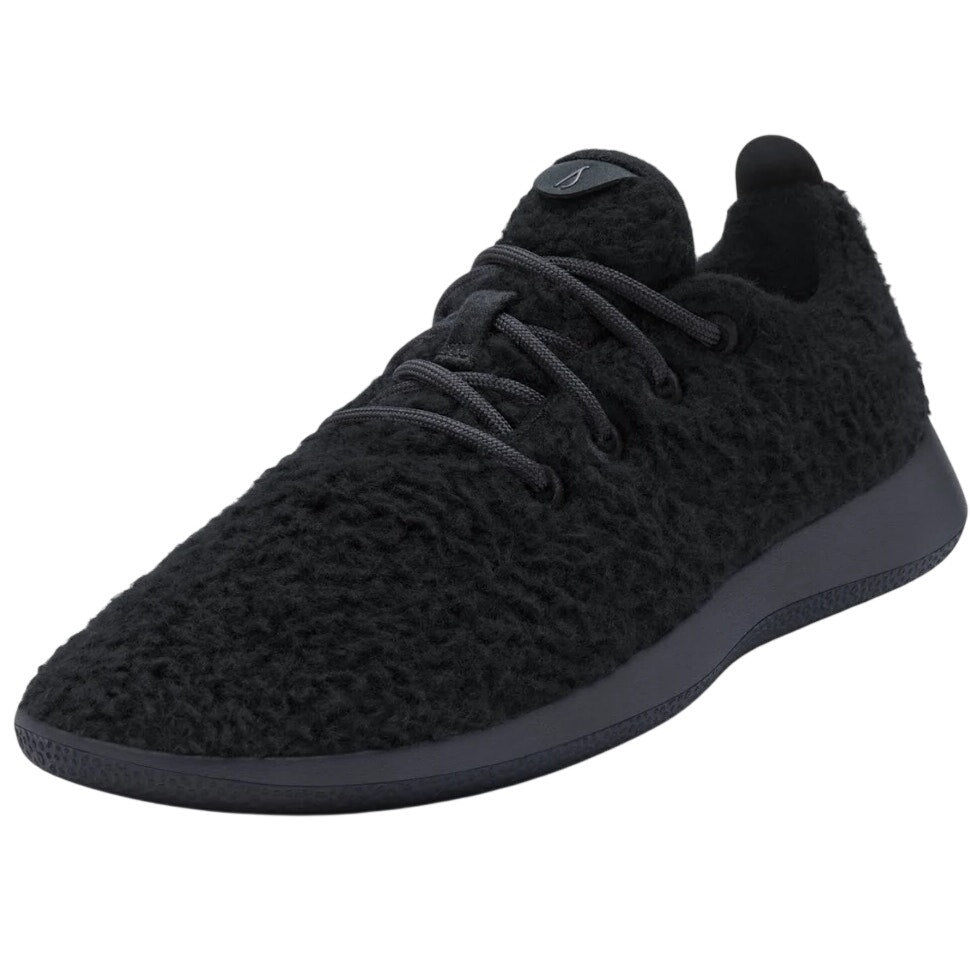 AllBirds Mens Wool Runner Fluff Casual Sneakers US 9 EU 41.5 Black Athletic NIB