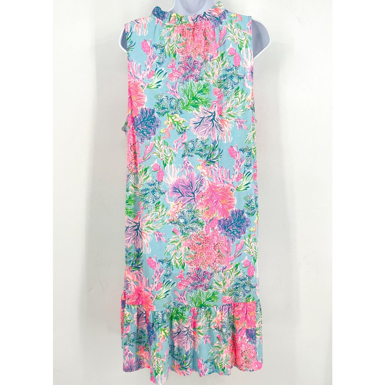 LILLY PULITZER Womens Malone Dress XL Cay to My Heart Blue Celestial Blue NWT