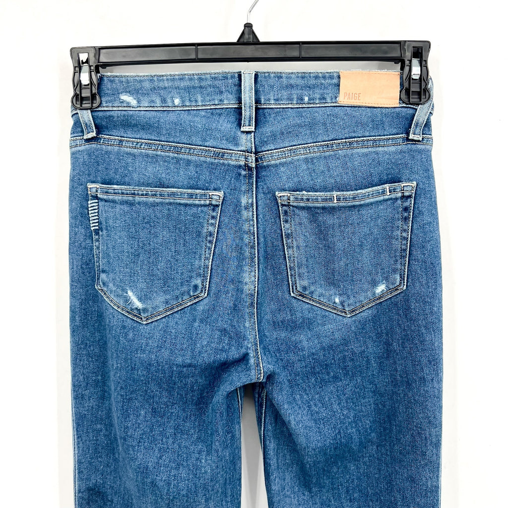 PAIGE Womens Cindy Crop Jeans Size 25 US 0 Blue Say Anything Exposed Button NWOT