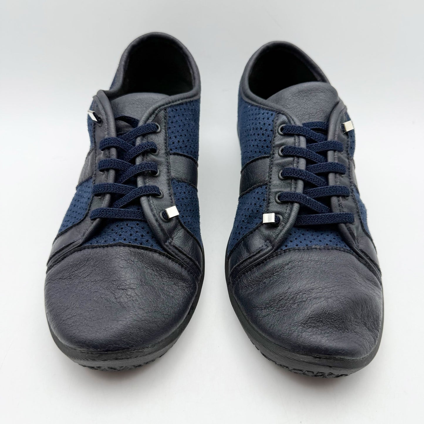 Arcopedico Womens Leta Shoes EU 43 US 12 B Blue Black Lace Up NIB
