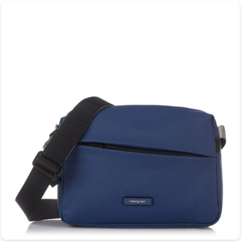 HEDGREN Unisex Neutron Crossbody Bag Medium Nuptune Blue Water Repellent NWT