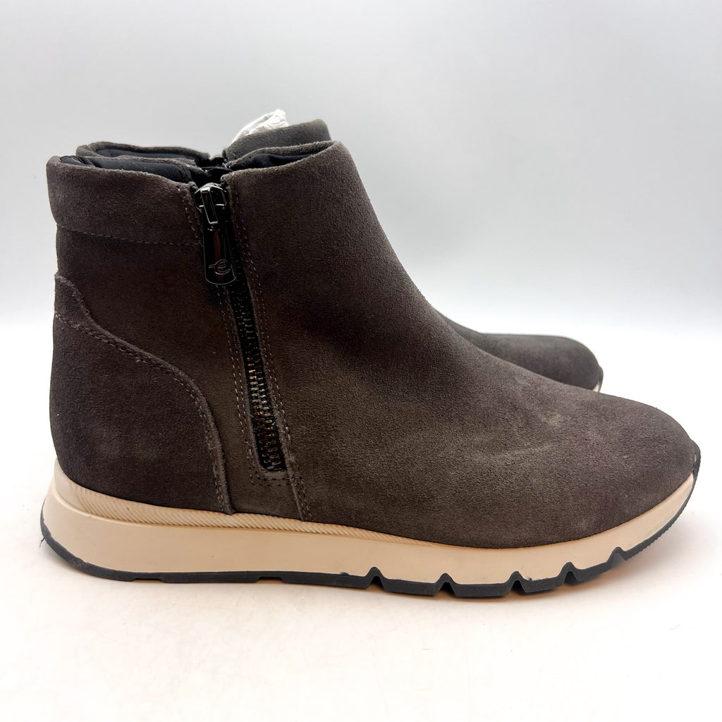 EASY SPIRIT Women's Ives Casual Dress Boots Size 8M Gray Suede Waterproof NWOB