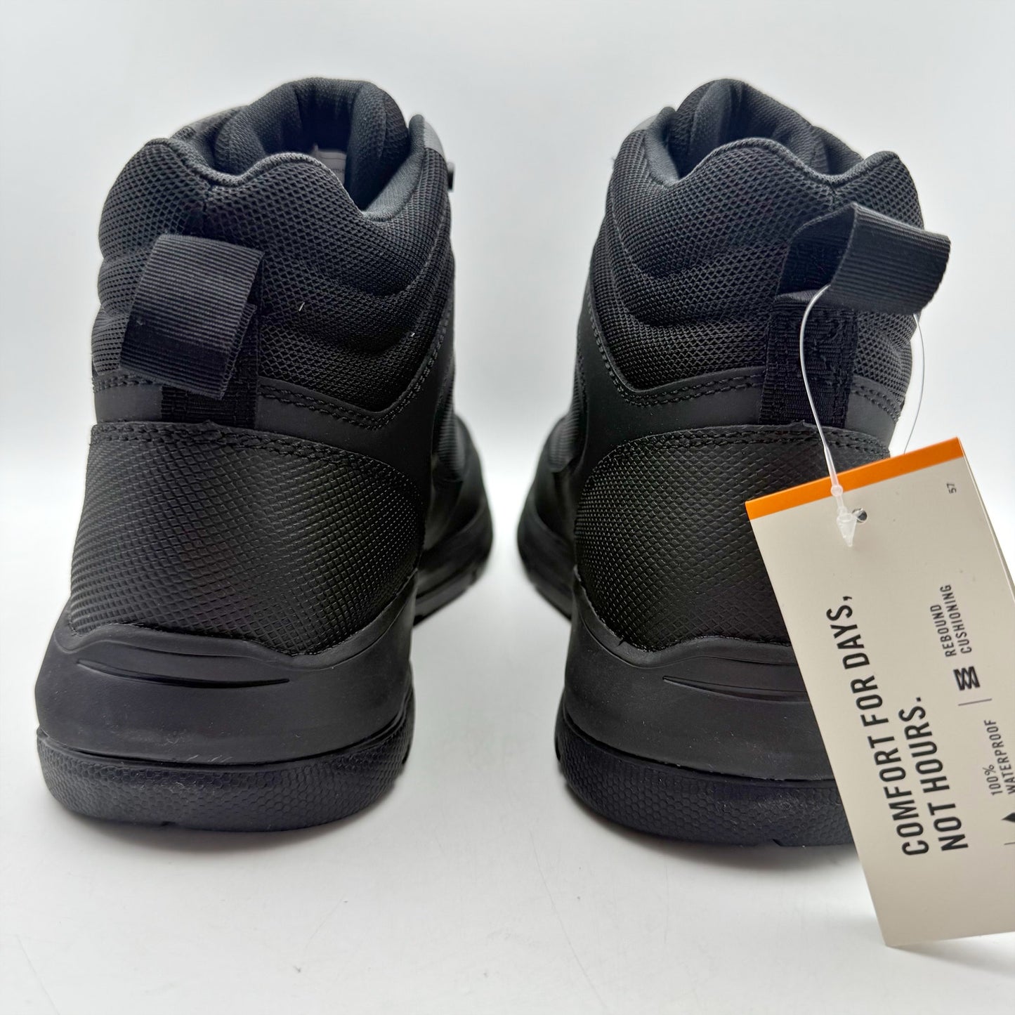 BOGS Mens Shale Glacial Grip Work Boots US 9 EU 42 Black Lace Up Waterproof NWOB