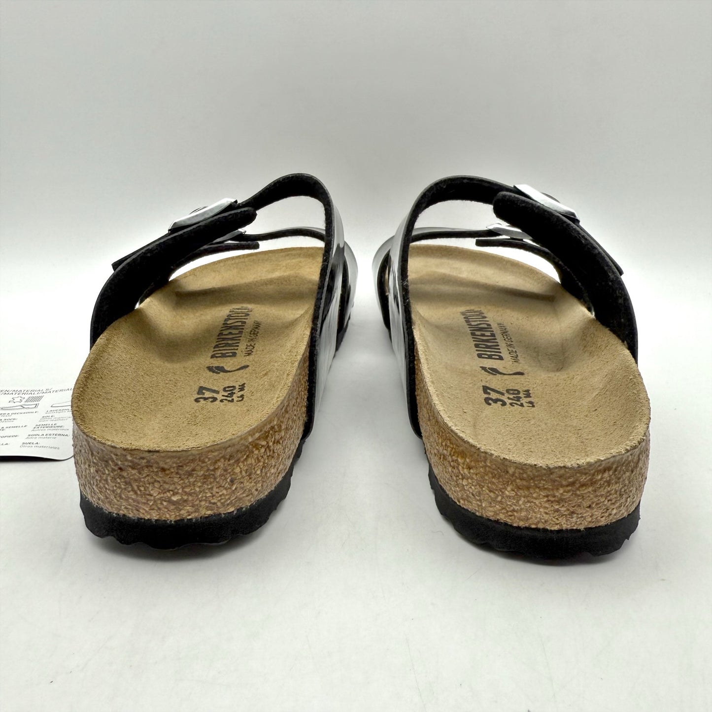 Birkenstock Womens Sydney Birko Flor Graceful Sandals EU 37 US 6 Black NWOB