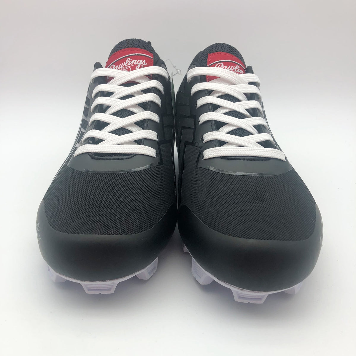 Rawling Mens Savage Low Lace Up Baseball Cleats Size 7.5 Black White NWOB