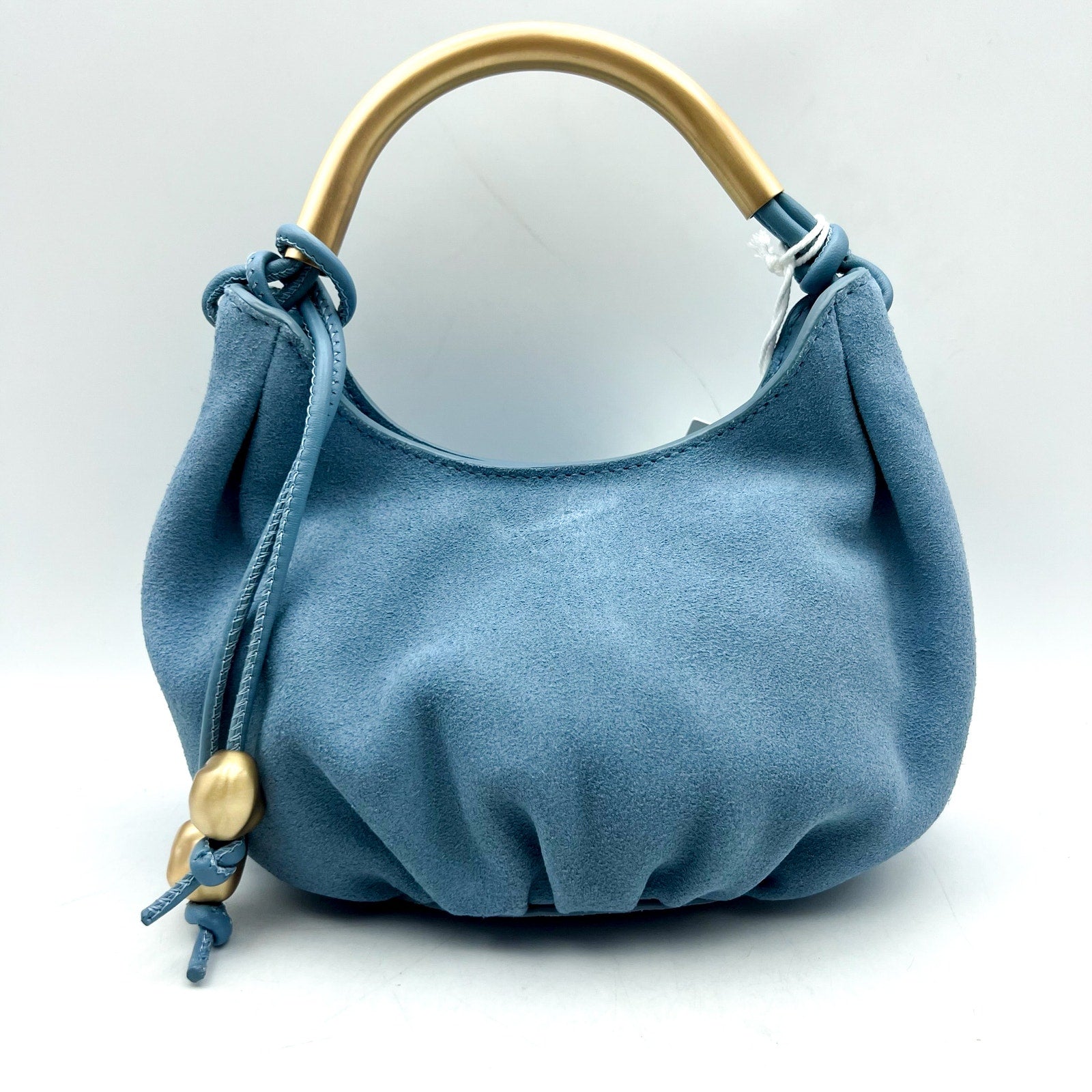 MADEWELL Women's The Mini Camren Handbag Blue Ocean Suede Leather NWT