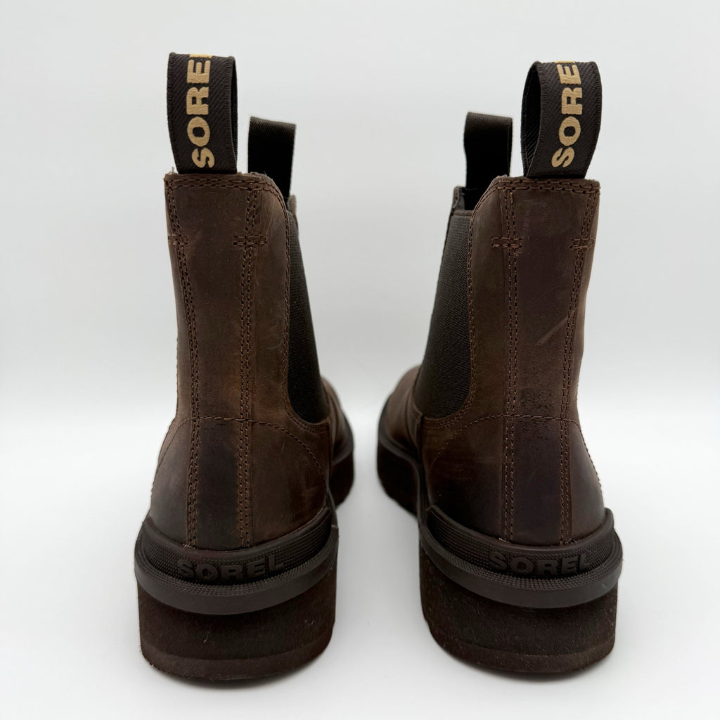 Sorel Womens Hi-Line Chelsea Ankle Boots US 7.5 Brown Leather Waterproof NIB