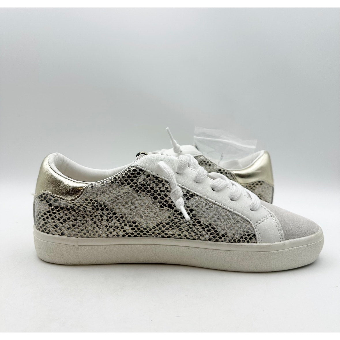 Vintage Havana Womens Kate Fashion Sneakers Size 8.5 Gold Snake Multi NWOB