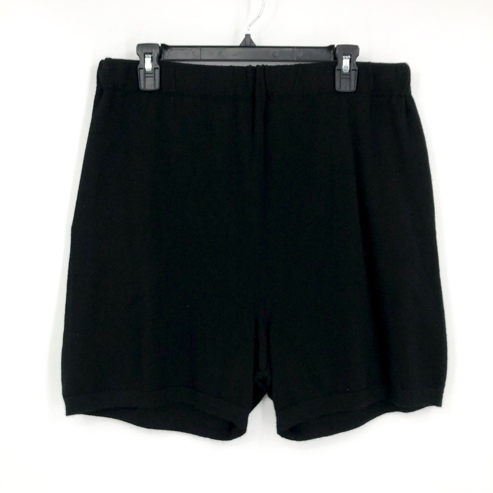 ACTIVE CASHMERE Men's Cashmere Shorts Large Black Athletic Fit Seamless NWT