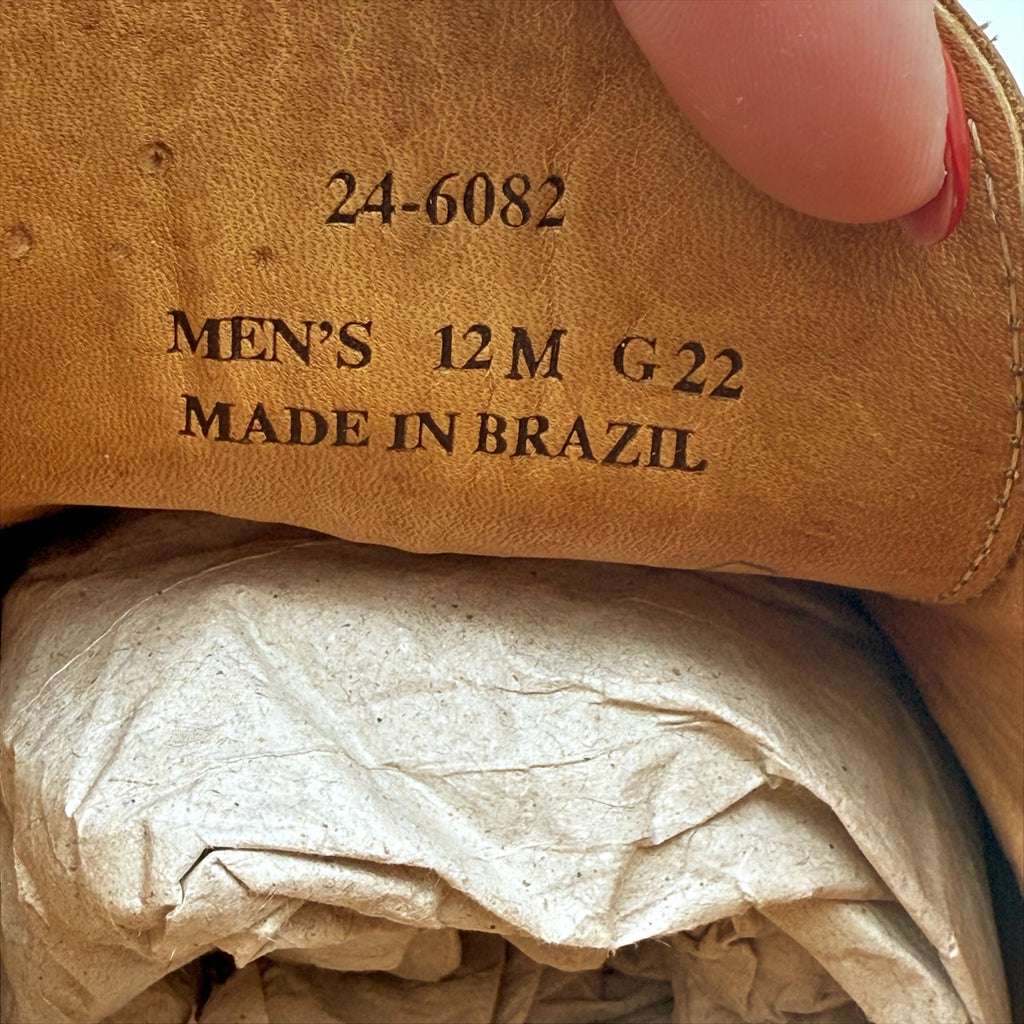 Johnston & Murphy Mens Welch Chukka Boots US Size 12 EU 46 Brown Leather NIB