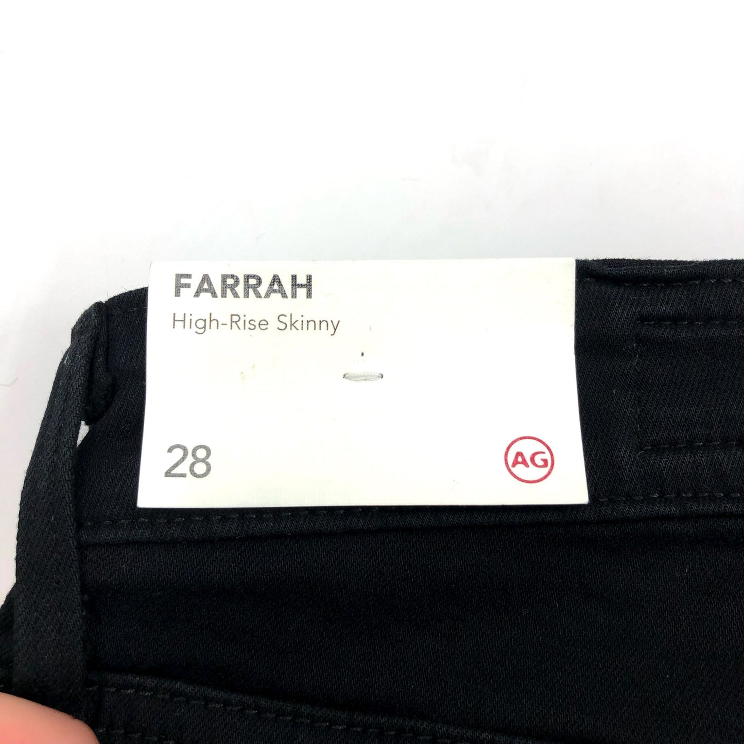 AG ADRIANO GOLDSCHMIED Farrah Skinny Jeans Size 28 True Black