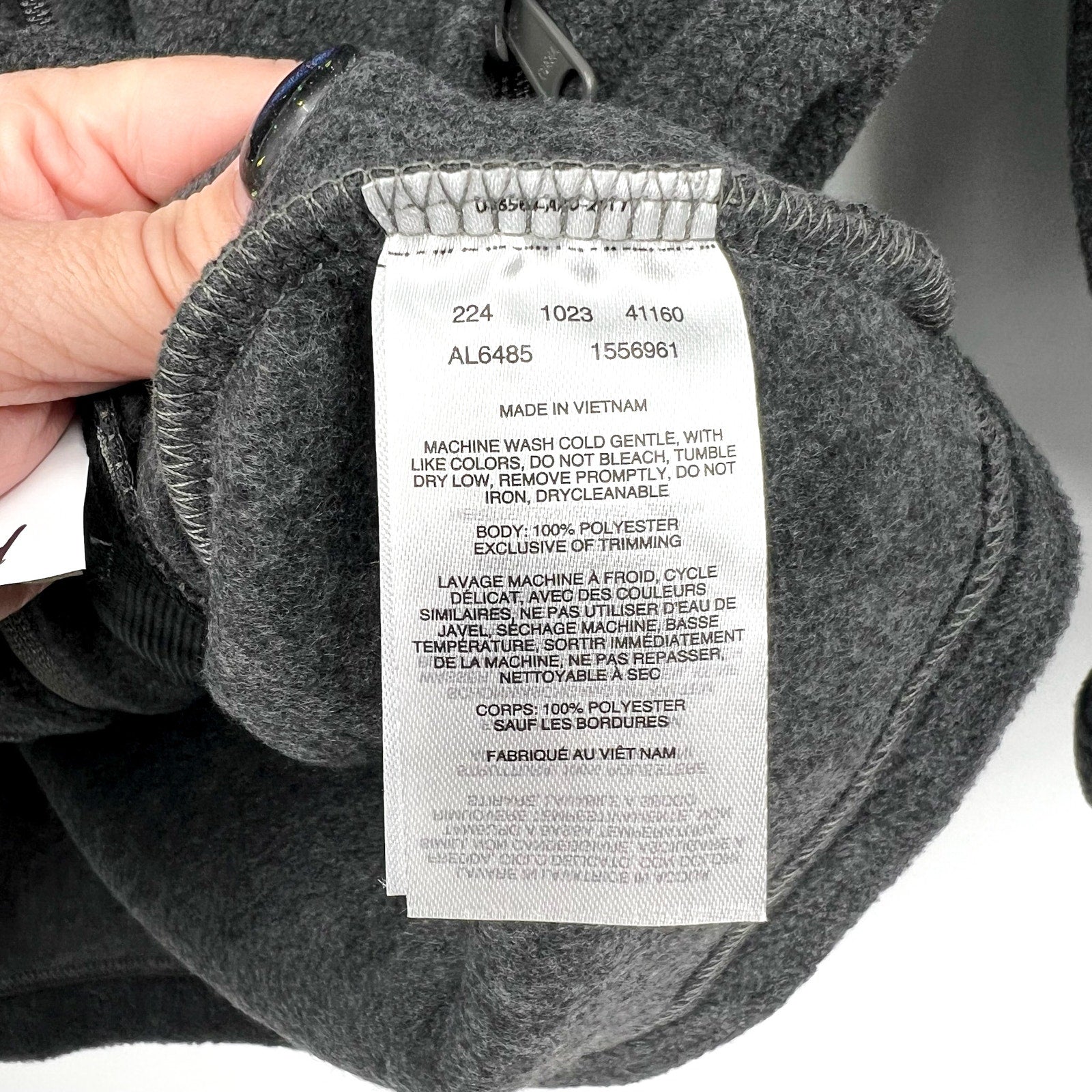 COLUMBIA Womens Benton Springs II Hoodie Jacket Small Dark Gray Full Zip NWOT